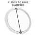 Rucci 5X Magnifying Makeup Mirror with 3 Suction Cups - Perfect for Precise Makeup Application - Buy Online on GoSupps.com