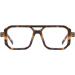 JOVAKIT Retro 70s Blue Light Glasses - Vintage Rectangle Eyeglasses for Men & Women - Trendy Tortoise Frame - 52mm Computer Glasses - Buy Online on GoSupps.com