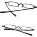 Mini Metal Reading Glasses - Slim Pocket Readers with Pen Clip Case (2 PCS) - 3.50 Magnification - Stylish Black Reading Glasses - Buy Online on GoSupps.com