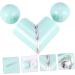 Solustre Heart-Shaped Contact Lens Case - Easy Colorful Duplex Box with Container - Plastic Green 9.5x3cm - International Shipping Available - Buy Online on GoSupps.com