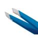 TWEEZERMAN Mini Tweezers Studio Collection - Hand-Filed Beveled Tip in Bahama Blue | International Shipping Available - Buy Online on GoSupps.com