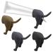 MineUp 3 piece Pooping Dog Butt Toothpaste topper lid for toothpaste for kacking dogs toothpaste dispenser for dog droppings funny toothpaste squeezer gag gift for friends and children