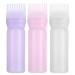 3 Colors Hair Dyeing Bottle Brush 160Ml Easy Use Applicator Bottle For Hair Dye With Scale Suit For Professional Hair Coloring Dye Hair Oiling Care Hair Bleach Home Diy Use(White)
