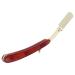 Professional Stainless Steel Manual Bartklingen Holder for Men | Hairdressing Bar Cutter Rack with Beech Handle - Buy Online on GoSupps.com