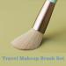 Travel Makeup Brush Set - 8PCS Mini Premium Synthetic Fiber | Foundation Blush Concealer Eyebrows Eye Shadow Lip Brush | Beige Pink with Storage Bag - Shop Internationally - Buy Online on GoSupps.com