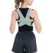 Lumbar Posture Corrector for Back Brace Adjustable Belt Shoulder Protection Posture Corset(L code) Black with Grey L code Black With Grey