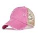 Itoda baseball cap girl basecap ponytail cappi mesh baseball cap adjustable baseball cap sun protection sun hat children shir cap cool shild cap summer sunscreen outdoor beach xs-s rosa