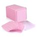 200 cotton pillow lint -free pads cosmetic cleaning Vlies wipes nail cleaning cloths pads nail polish remover pads lint free pad pink