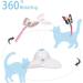 Suhaco Interactive Butterfly Cat Toy - Automatic Electric Rotating Kitten Toy for Indoor Cats - Funny Cat Teaser with Replacement Milk White - Buy Online on GoSupps.com