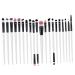 Baluue 20pcs Eyeliner Eyeshadow Brush Kit Eyelash Kits Portable Makeup Brush Makeup Accessories Eye Makeup 15.50X1.50X1.50CM As Shown