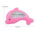 Cute Dolphin Bath Thermometer for Baby - Water Safety Measurement & Indoor Temperature (Rose Red Dolphin - Buy Online on GoSupps.com