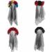 Day of The Dead Floral Crown Headband Halloween Gothic Flower Garland with Black Veil Hairband Cosplay Wedding Costume Rose Flower Headpiece for Women - Buy Online on GoSupps.com