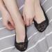 Yangwen Women's Invisible Lace Boat Socks - 5 Pairs of Slippery Elastic Ultra-Thin F lings in 5 Colors - Buy Online on GoSupps.com