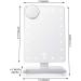 Impressions Touch XL Dimmable LED Makeup Mirror with Bluetooth and 5X Magnification (White) - Buy Online on GoSupps.com