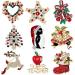 Pin Jewelry Gifts for Women Cute Inlaid Rhinestone Christmas Brooches for Women Creative Colorful Boots Snowman Pins Party Accessories Sweater Jewelry Brooches & Pins - Buy Online on GoSupps.com