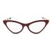 Red Oversize Cat Eye Reading Glasses for Women to Look Stylish with High Vision - Comfortable All Face Shape Womens Reading Glasses - Solid Readers For Women - Reading Glasses 1.25 Womens Readers Red 1.25 x