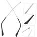 Universal Brass Frame Glasses Replacement Arms - Ohphcall Reading Glasses Repair Silver 14.00x0.50.40cm - Buy Online on GoSupps.com