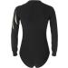 Aislor Men's Black Long Sleeve V-Neck Leotard Bodysuit Shirt - 3X-Large - Buy Online on GoSupps.com