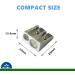 Wekoil Pencil Sharpeners Manual Twin Metal Dual Sharpening Blade Double Holes Rectangular Pencil Sharpener for Colored Graphite Pencils Crayons Jumbo Pack of 4 Silver P-B - Buy Online on GoSupps.com