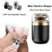 Mini Electric Travel Shaver for Men | Rechargeable Portable & Washable Rotary Razor - Close Shave Beard Trimmer (Black - Buy Online on GoSupps.com