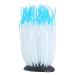 Simulation Artificial Silicone Luminous Sea Anemone Coral Ornament for Aquarium Fish Tank Decoration (Blue)