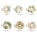 Cute Satin Hair Scrunchies - 10 Pack Floral Mini Scrunchies for Women and Girls in Sage Green, White, Pink - Soft Silk Like Elastic Hair Ties - Buy Online on GoSupps.com