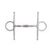 AK Full Cheek Rotary Double Cooper Roller Snaffle Horse Bit AKRS-2612 (6.00 inch Silver) 6.00'' silver
