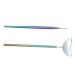 Beaupretty 2 Sets eyelash stick set magnifying makeup lash mirror eyelash beauty tool large lash mirror for eyelash extensions eyelash grafting mirror auxiliary mirror aluminum make up 18.8x5.8cmx2pcs Colorfulx2pcs