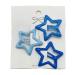 3pieces Cool Hair Clip Star Shape Snap Hairpin Candy Color Hair Clip for Spring Summer Hairpins for Teenagers Children Blue