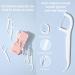 Portable Travel Tooth Flap Organizer with 36 Dental Floss Picks - Cool Cooling & Travel Essentials | Discreet Storage in White Pink & Green - Buy Online on GoSupps.com