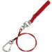 VGEBY Freediving Lanyard Safety Rope 316 Pro Stainless Steel Clip with Dive Wristband - Red - Buy Online on GoSupps.com