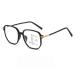 Fashion Multifocus Large Square Frame Reading Glasses Blue Light Blocking Readers Anti Glare Glasses for Unisex(Couleur:Gold Grandeur:2.0x)