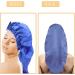 Ladaypoa Long Satin Hair Hood - 2 Pieces Women's Extra Large Silky Sleeping Cap - Black & Blue | Ideal for Hair Protection & Overnight Comfort - Buy Online on GoSupps.com