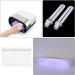 Lurrose 8Pcs Nail Lamp Bulbs Replacement 9W U-Shaped Tubes for UV Nail Art Dryer - International Shipping Available - Buy Online on GoSupps.com