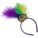 hgnxa Mardi Gras Headband for Woman with Sequins Feather Delicate Headbands Anti Slip Headbands Sweet Girls Prom Supplies Headband mask - Buy Online on GoSupps.com