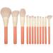 DFHBFG 12 Piece Wood Handle Makeup Brush Set Concealer Eye Shadow Blush High Gloss Powder Brush 1 D