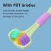 4 Pack V-Shaped Soft Bristle Toothbrushes for Adults | Travel-Friendly Three Head Design - Buy Online on GoSupps.com