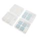 PartyKindom Makeup Mirror 4 Pieces Colored Contact Lenses Contact Lens Case Advanced Suitcase Abs Travel Case