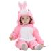 COOKY.D Baby Hooded Rompers Infant Winter Flannel Jumpsuit Pajamas 2-36 Months 12-18 Months Rabbit