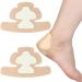 Silicone Heel Foam Dressing Wounds Bandages with Gentle Adhesive Border 5"x 8" Waterproof Protector Absorbent Padding for Heel Ulcer Pressure Sore Pain Cracked Heels (Pack of 2) 5 x 8 Inch (Pack of 2) Fits for Small Wound