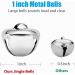 100PCS 1 Inch Silver Jingle Bells - Christmas Craft Decorations for Party, Wedding & DIY Projects - Buy Online on GoSupps.com
