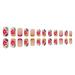 VOTACOS Short Square Nude Daisy False Press On Nails - Glossy Stick On Nails for Women - Buy Online on GoSupps.com