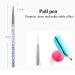 3-Pack Blue Nail Art Brushes Set | Professional Detailed DIY Tools for Nail Art Design - Buy Online on GoSupps.com