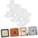 NUOBESTY Silicone Stamps 12 Pcs Carp Silicone Mold Suite 3D Silica Gel White Non Stick Flower Stickers Whitex4pcs 2X4X5.8CMx4pcs - Buy Online on GoSupps.com
