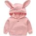 Kids Rabbit Ear Fleece Hoodie | Pink Toddler Hooded Sweatshirt 3-4T - Buy Online on GoSupps.com