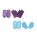 Beavorty 2 Sets Hand and Foot Care Set Hand Care Gloves Dry Hands Gloves moisturizing Mittens Soft Socks Foot moisturizing Socks Gel Gloves Mitts Miss Socks Vegetable Gel Skin Care