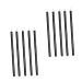 Healvian 100pcs Disposable Eyeliner White Eye Liner Cosmetic Eye Sticks Mascara Brush Wands Plastic 1 count (Pack of 1) Black