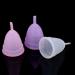 3 Colors 2PCs Reusable Menstrual Cup Set - Eco-Friendly Women's Hygiene Care (Purple) | Anti-Losing & Comfortable - Buy Online on GoSupps.com