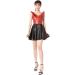 IDOBLO Women's Latex Dress - Red & Black Halter Neck Ruffle Skirt X-Large XL - Perfect for Night Out - Buy Online on GoSupps.com