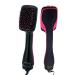 Salon One-Step Hair Dryer & Styler 2-in-1 Negative Ion Hot and Cool Air Blower Comb Hair Brusher Pink/Black Color